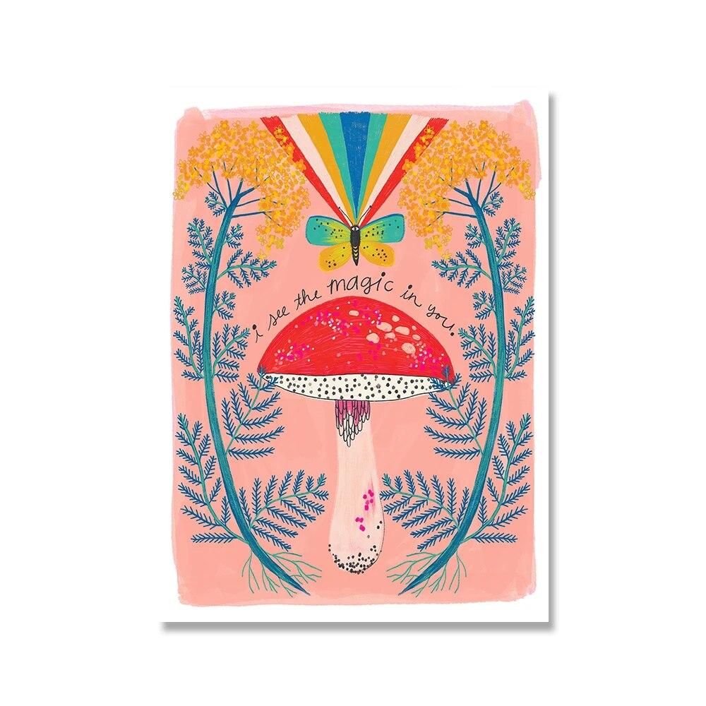 Anatomical Heart with Flowers Floral Posters and Prints Inspirational Quote Wall Art Lover Women Picture Canvas Painting Decor No Frame