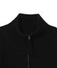 BEENTRILL Essential Turtleneck Two-Way Knit Zip-Up (Black)