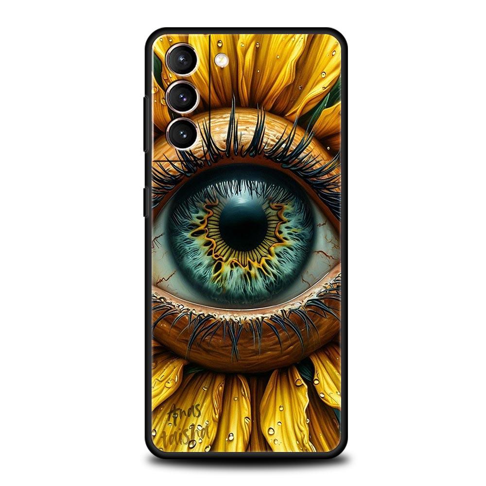 Fashion Eyelashes Eyes Phone Case for Samsung Galaxy S26 S25 S24 S23 S22 S20 S21 FE Ultra S25 Edge Plus 5G Soft TPU Cover Capas