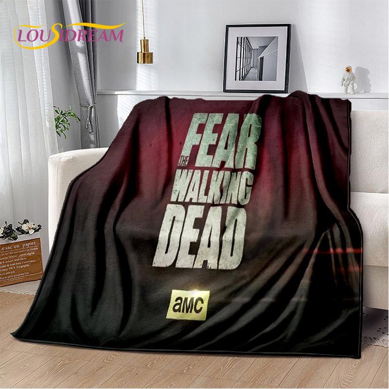 The Walking Dead Horror Soft Plush Blanket,Flannel Blanket Throw Blanket for Living Room Bedroom Bed Sofa Picnic Cover Bettdecke