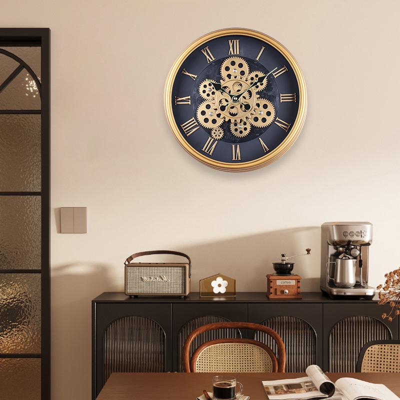Kreative Dynamische Zahnraduhr Wohnzimmer Industriell Retro Wanduhr Dekoration Modernes Café Uhr