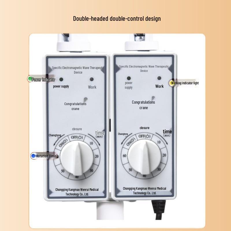 

Zhuhe Medical TDP Heat Lamp, Dual-Head Physiotherapy Device, Electromagnetic Wave Therapy KT-36 Divine Lamp