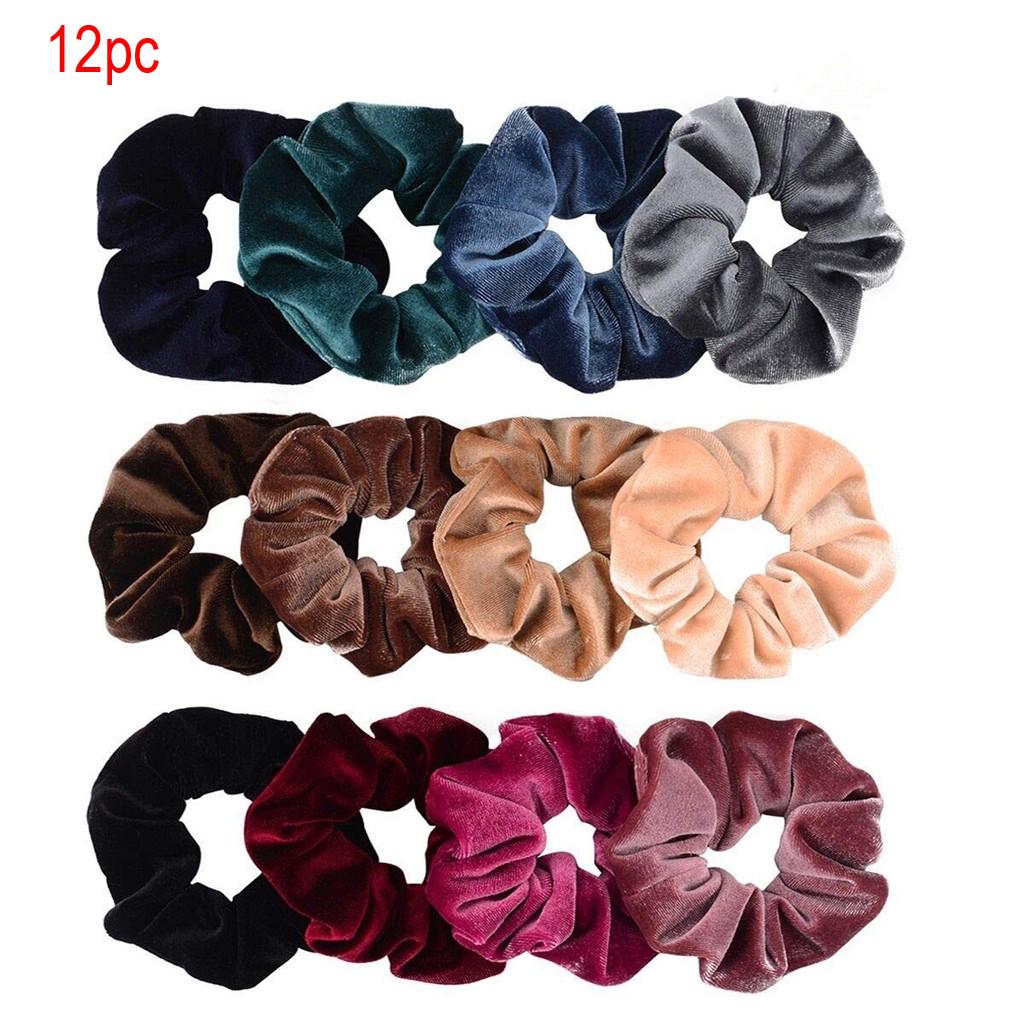 20PCS Haargummis weich elastisch für Damen Scrunchies Chiffon Set,