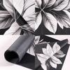 Black Leaves Oven Dust Cover Retro Polyester Microwave Dust Cover Machine Protector for Home Kitchen Appliance Decorations