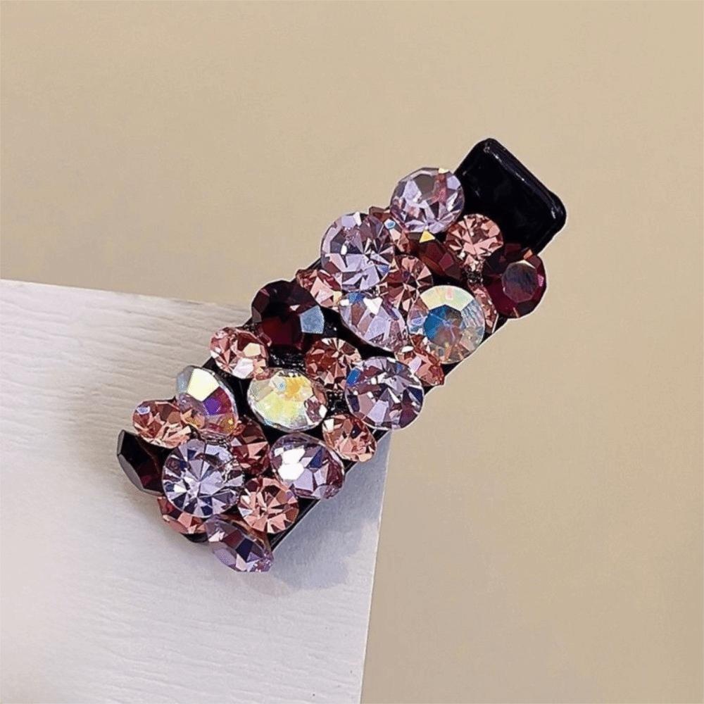 1pcs Colorful Rhinestone Duckbill Hairpin Acetate Material Small Side Clip Bangs Ponytail Holder