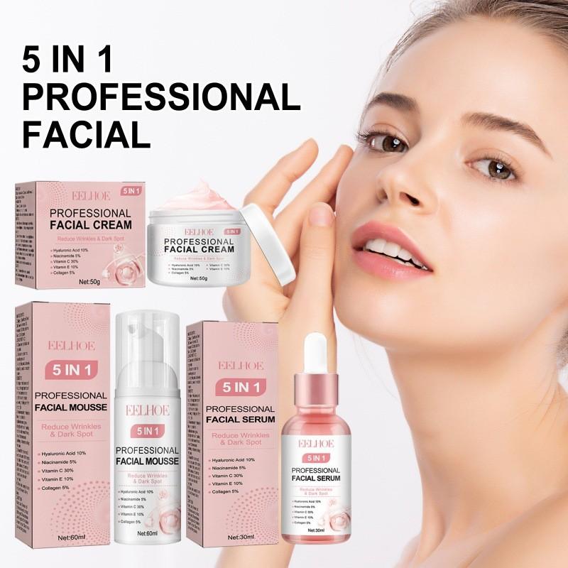 1 5 In Facial Beauty Set Gentle Cleansing Hydration Treatment Revitalizing