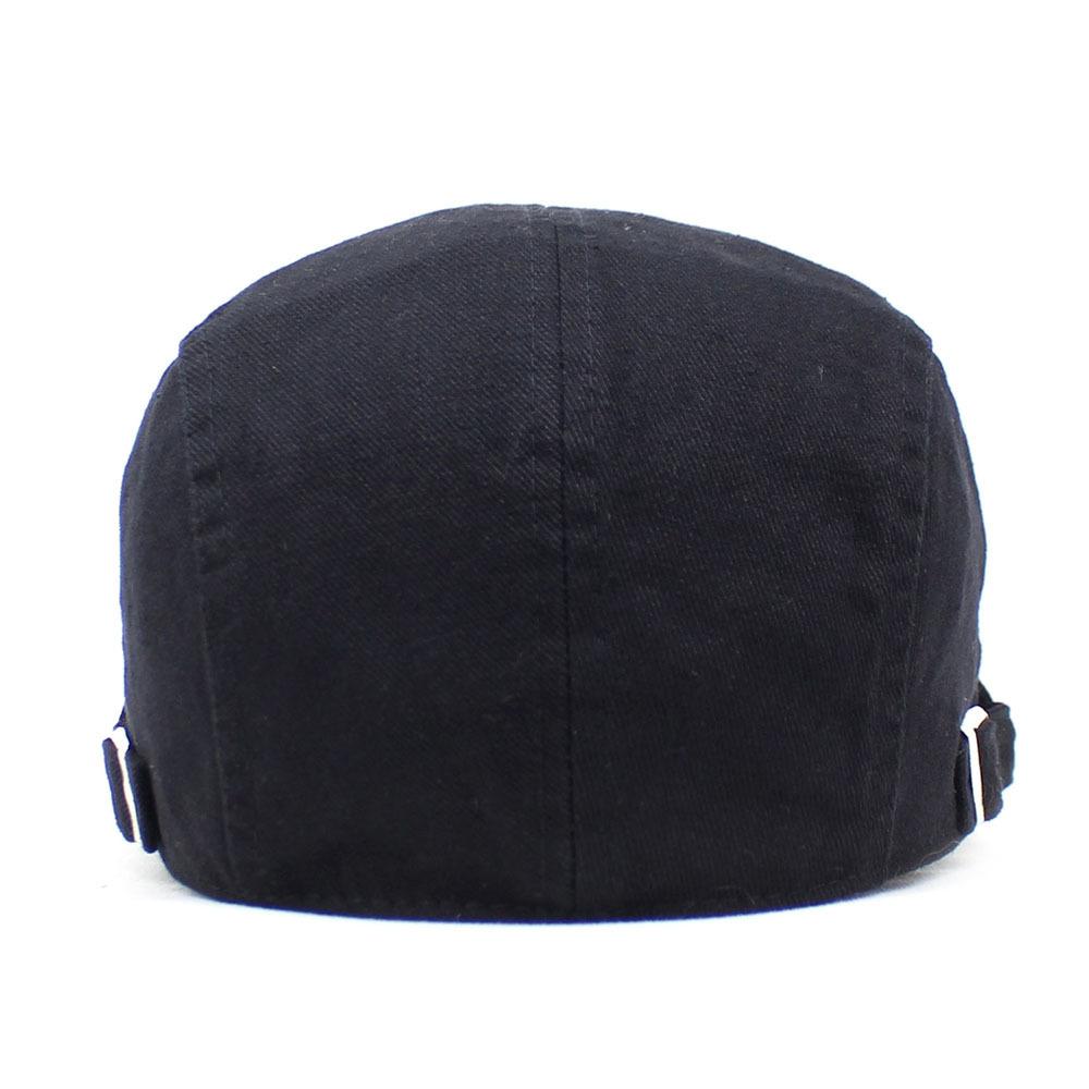 Solid Color Splicing Beret Men's Cotton Cap Outdoor Sports and Leisure Hat Forward Hat
