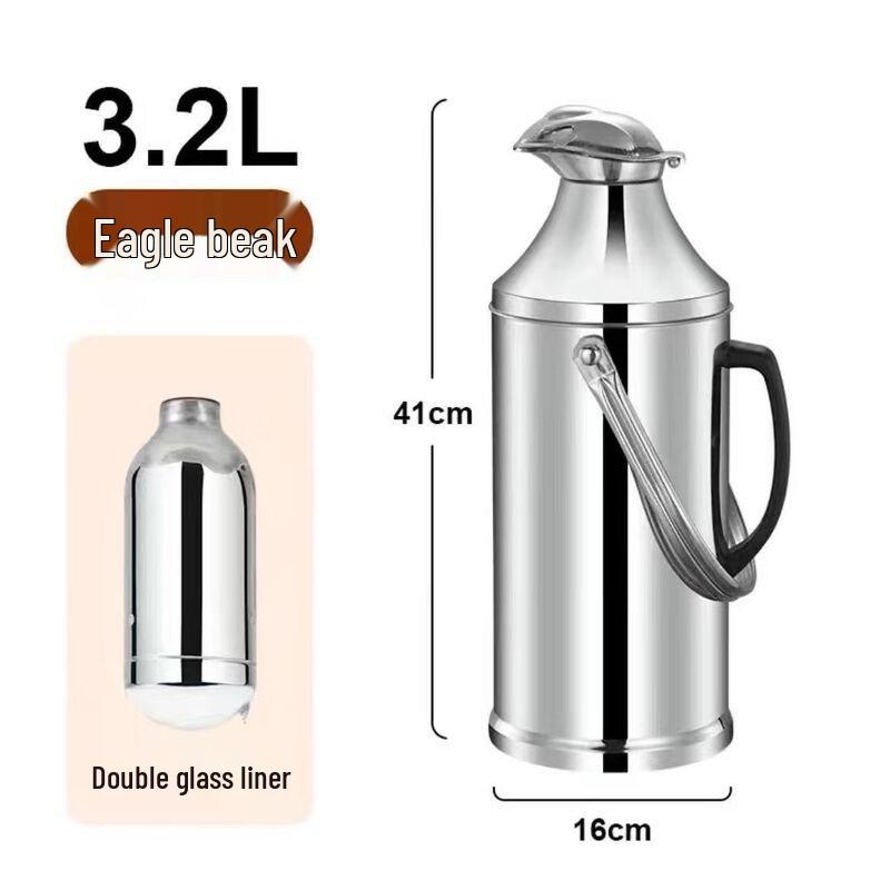 

ZISIZ Large Capacity Stainless Steel Thermos Kettle