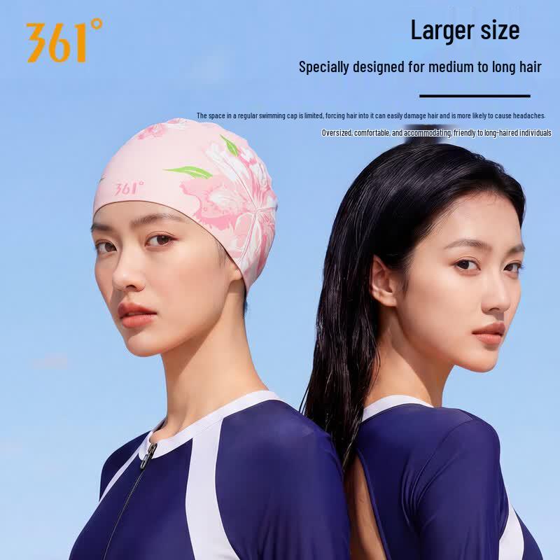 361° Women's Printed Silicone Swimming Cap