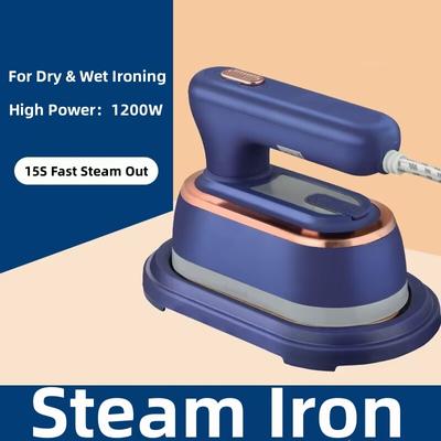 Przenośne parowce do odzieży żelazko parowe do ubrań mokra i sucha ręczna maszyna do prasowania 15s szybko nagrzewający się środek czyszczący 1200w Ironin