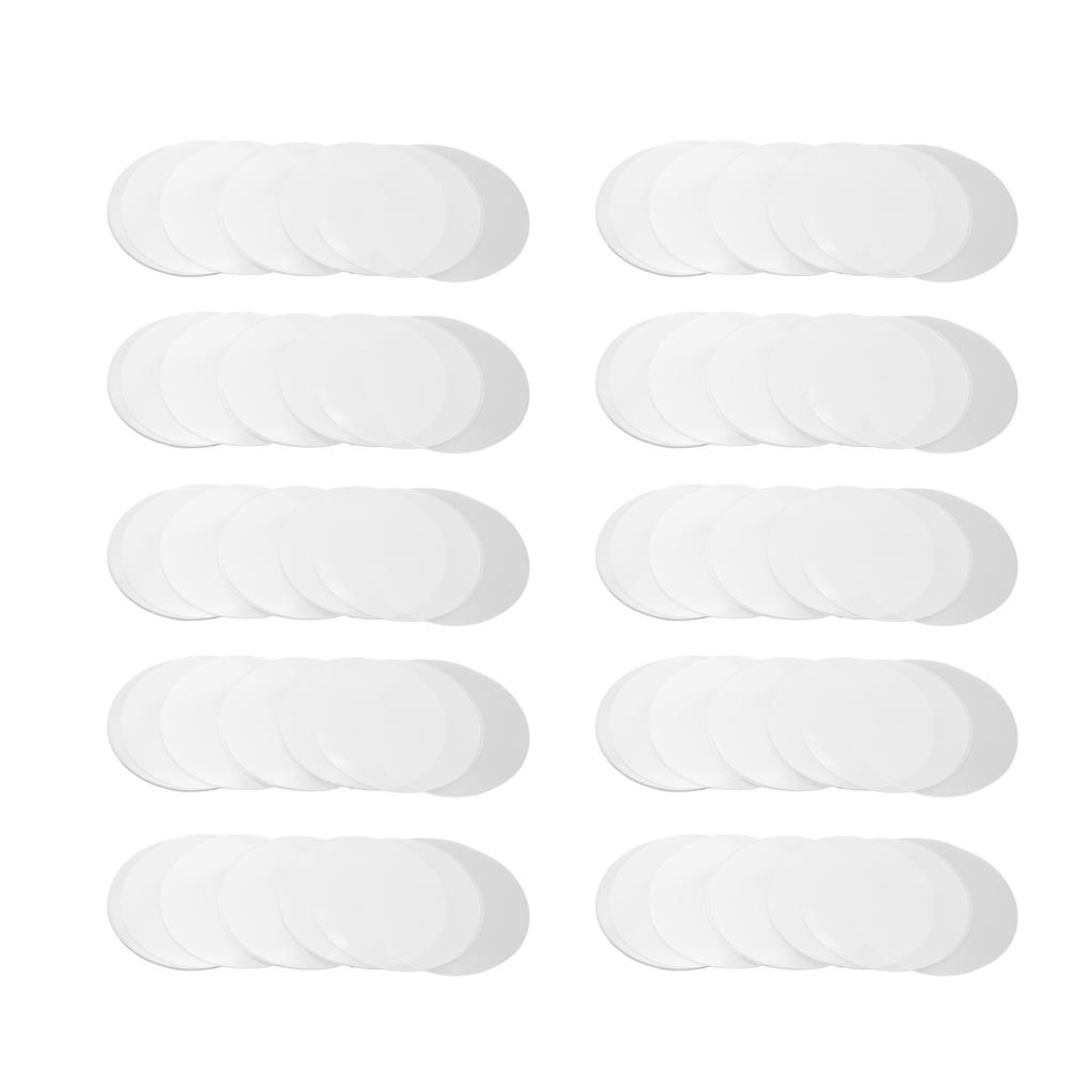 200Pcs Transparent Badge Film Protective Clear PVC Multi Purpose Badge Button Film for Craft DIY