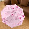 1pc pink rabbit Automatic Open/Close Umbrella Compact Folding Umbrella with 8-Rib Shaft for Women/Men, Elegant Birthday1218S