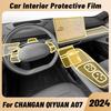 Anti-scratch Car Interior Center Console Media Dashboard Navigation TPU Protector Film For CHANGAN QIYUAN A07 2024 Accessories