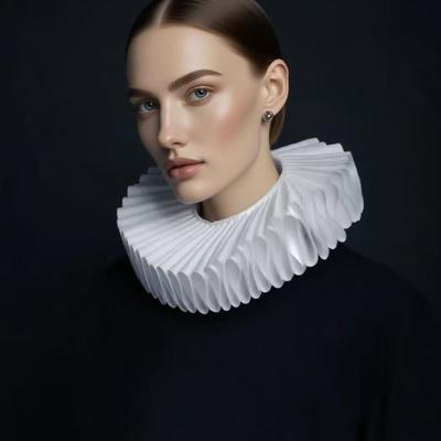 Eleganter Shakespeare-Hals mit Rüschenkragen Vintage Retro Rüschenkragen Renaissance Falscher Kragen Cosplay