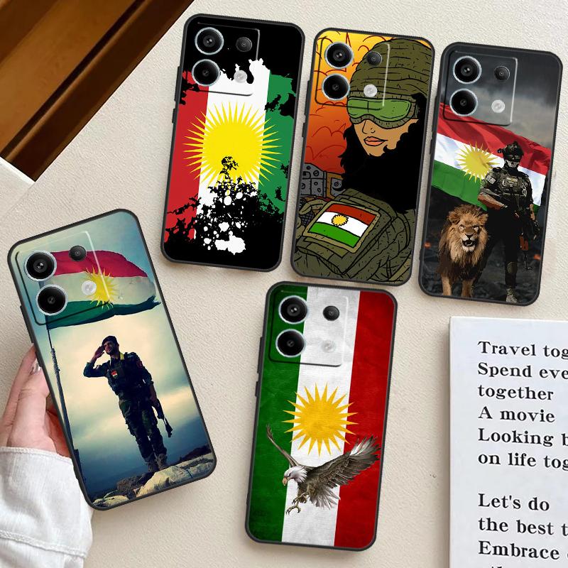 Kurdistan Flag Case For Redmi Note 12 9 10 11 13 Pro Plus 9S 10S 11S 12S Cover For Redmi 12 10C 12C 13C