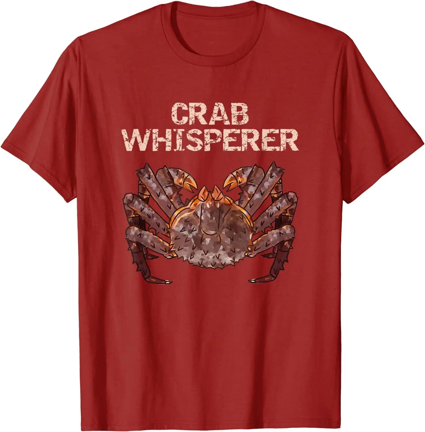 Crab Whisperer Alaskan King Crab T Shirt 100 Cotton Short Sleeve ONeck Casual Tshirts Loose Top New Size S3XL S