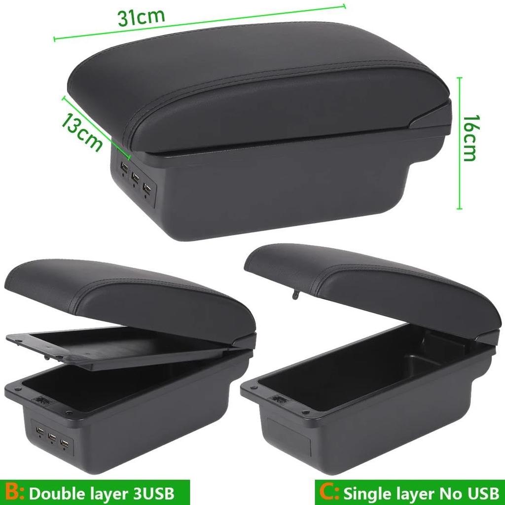 QILVRCK Fit Toyota Yaris Armrest Box Elegant GR 2021 2023 2024 2025 Car Armrest