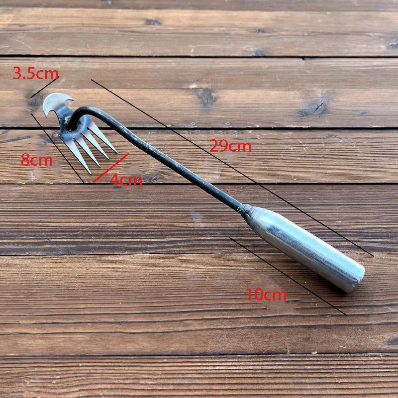 

Артефакт для прополки мотыгой, инструменты для выкорчевывания и прополки, садовые грабли-мотыги, сельскохозяйственный инструмент из марганцевой стали, маленькая мотыга, рыхление почвы чёрный