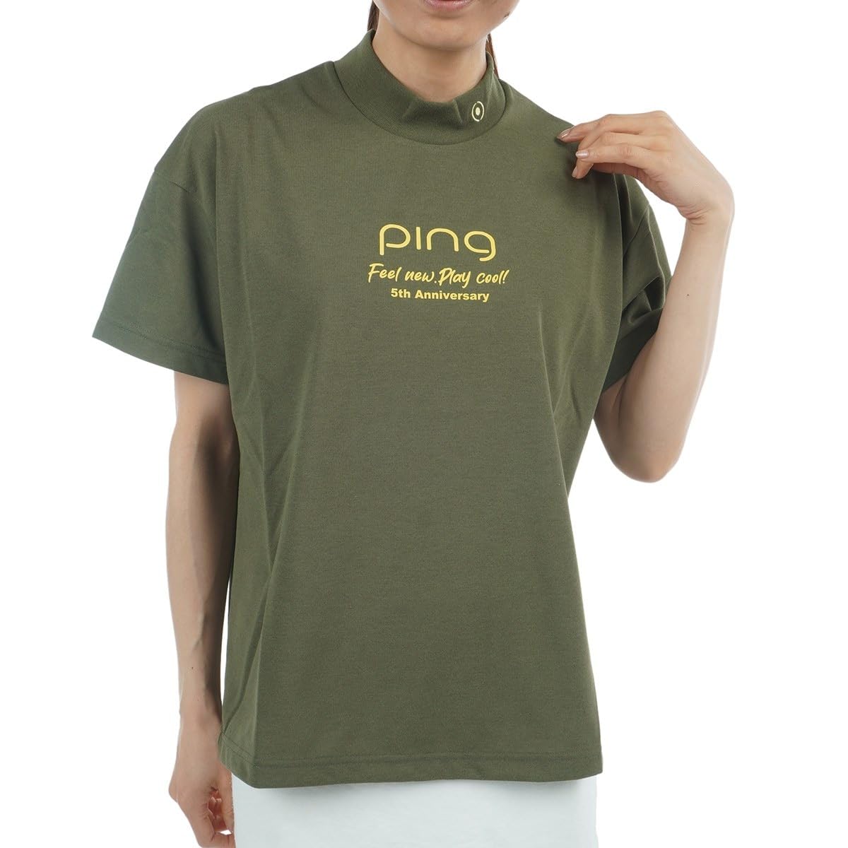 

Ping Apparel Women s Short Sleeve High Neck Shirt (Brand Logo) / Golf / 622-5167306 180_Khaki S