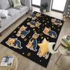Cherry Blossom Yorkie Office Rug Chair Mat, Entryway Carpet, Suitable for Front Door, Bedroom, Living Room, Desk, Holiday Gift