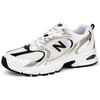 New Balance Nb 530 Series Retro Comfortable Mesh Fabric Synthetic Leather Low-Top Casual Running Shoes Unisex sneaker White Black MR530UNI