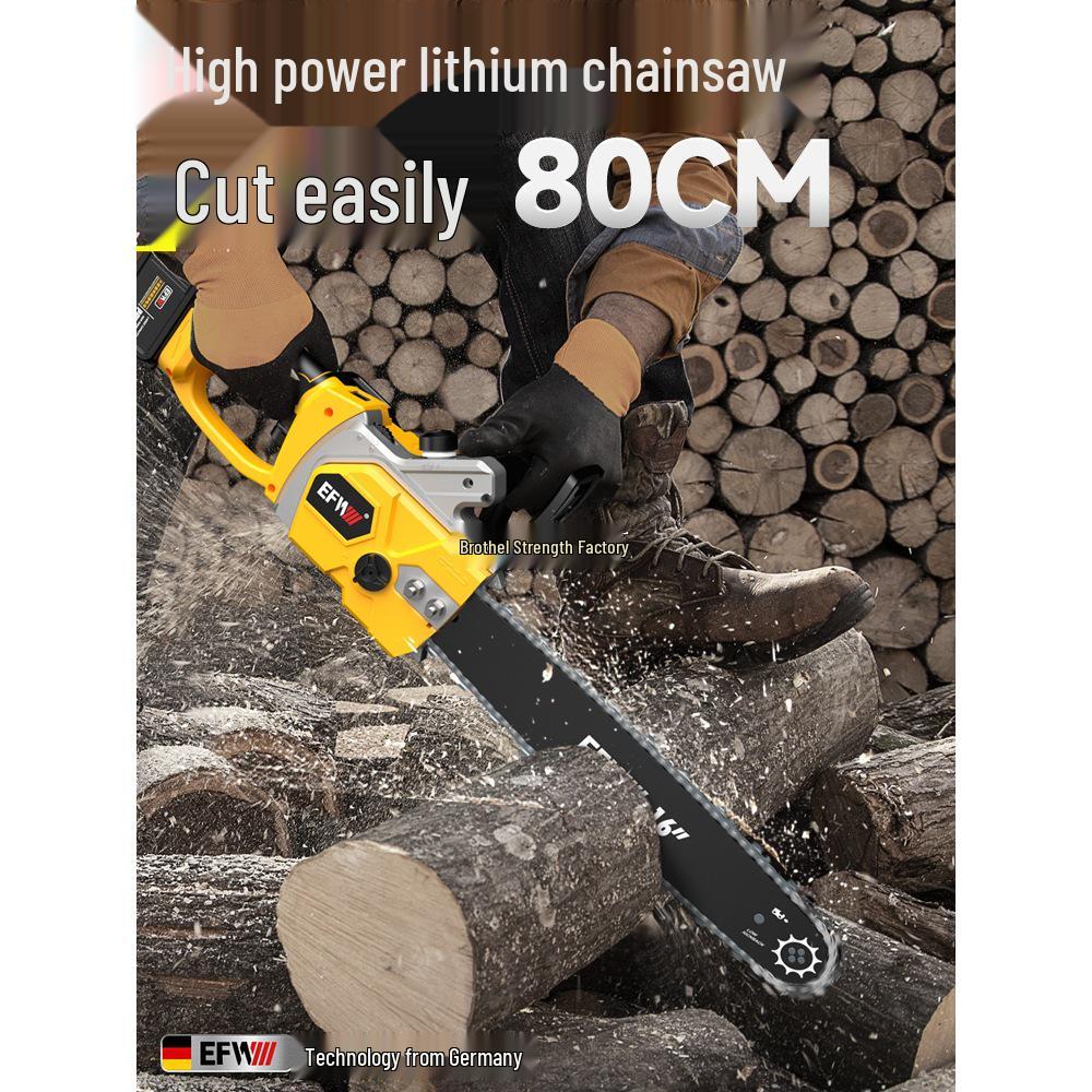 High-End German Cordless Electric Chainsaw: Compact Brushless Lithium Saw for Outdoor Logging