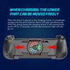 Stretchable Game Controller Wireless Charging Hall Effect Joystick Bluetooth-compatible Phone Gamepad with Cooling Fan