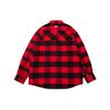 LiNing Plaid Pocket Button Lapel Loose Long Sleeve Shirt Men Tops Red ASHT001-1