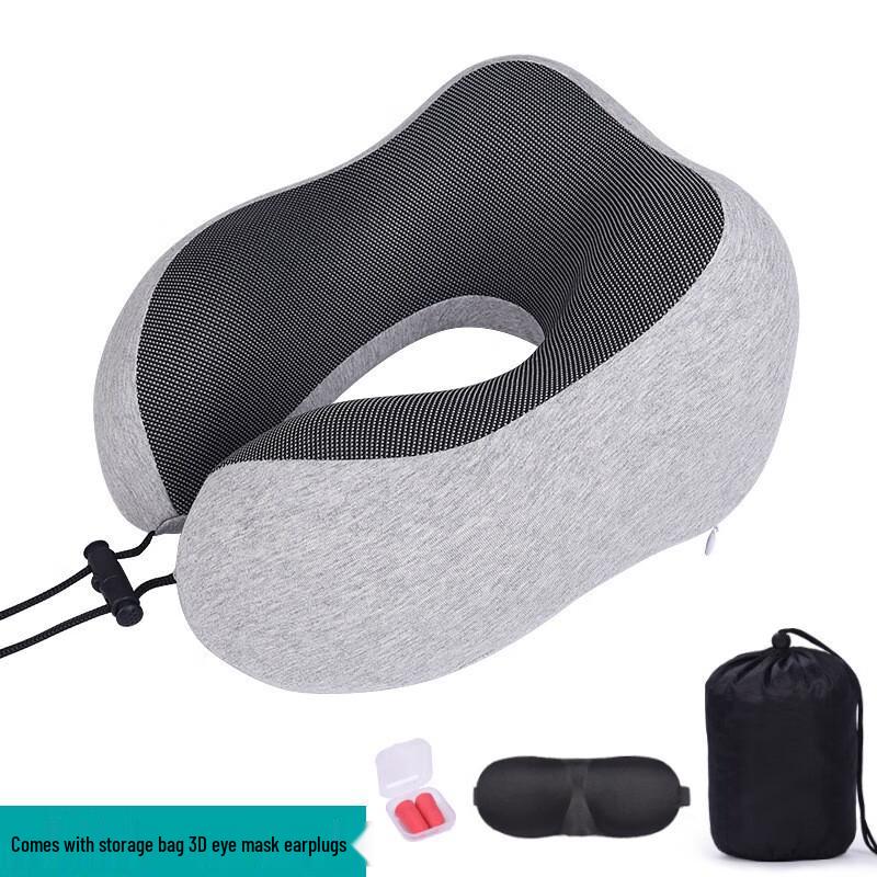 Tri-polar TP1230 Magnetic Fabric Memory Foam U-Shaped Pillow