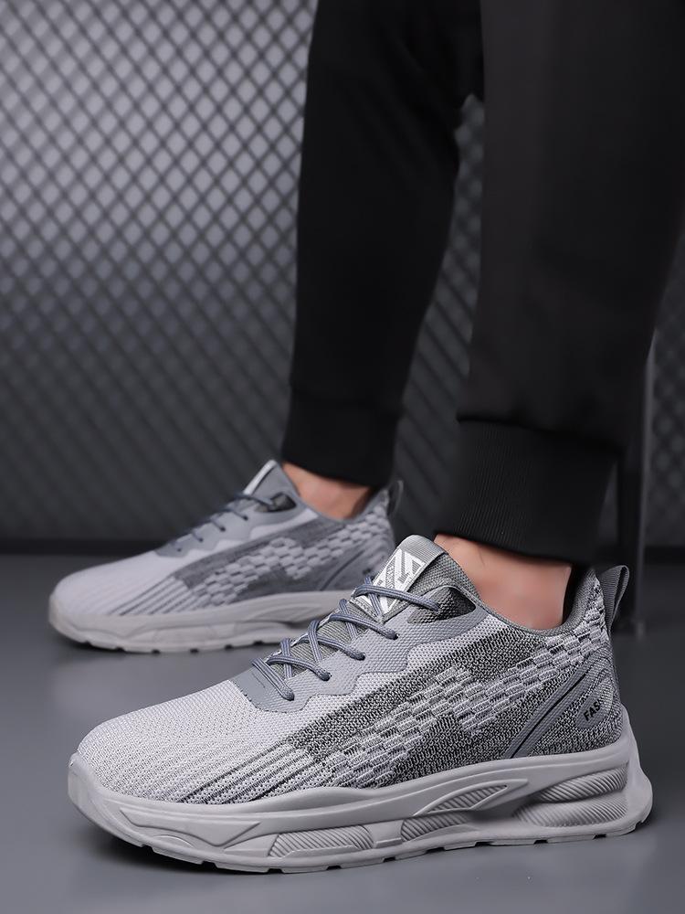 Herrenschuhe 2025 beliebte Sportschuhe Sommer atmungsaktiv Trend Laufschuhe Fliegenstrick Mesh Casual Dad Schuhe