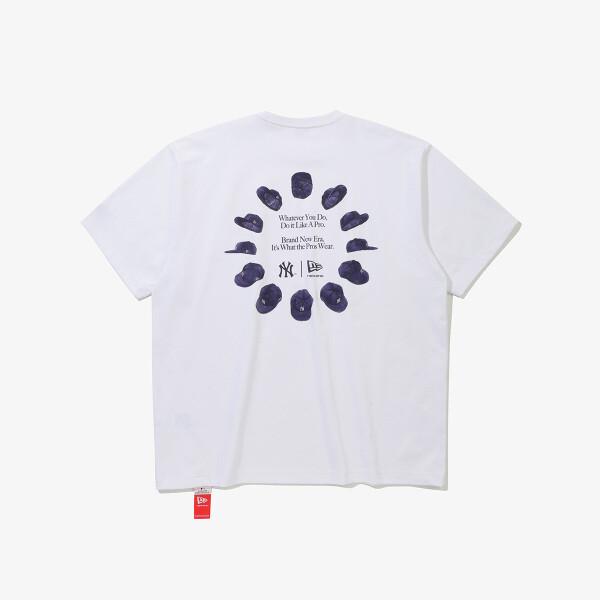New Era New York Yankees 59fifTy Circle T shirT whiTe
