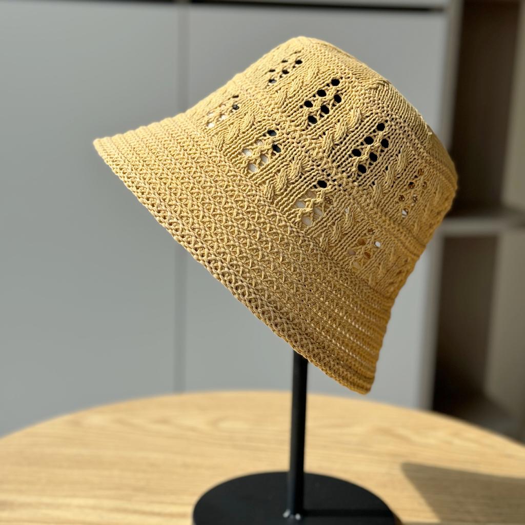 New Hollow Sunscreen Bucket Hat Women's Casual Fashion Travel Visor Basin Hat