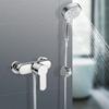 Shower Faucet Mixing Valve Bathroom Faucet Zinc Alloy Chrome Wall Mounted Bathroom Bathtub Shower Hot Cold Mixer Valve Tap
