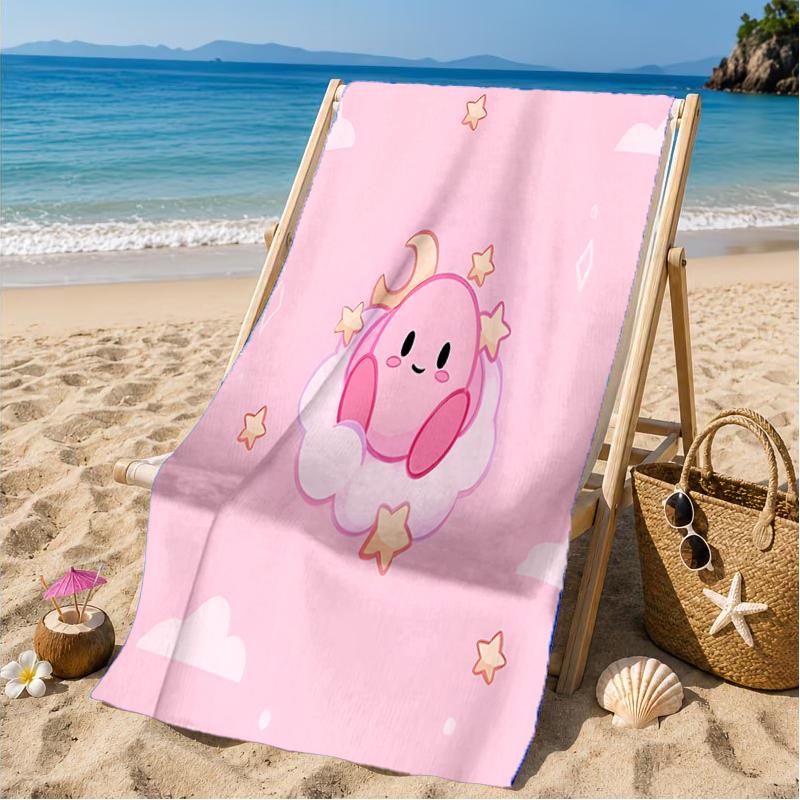 Pink pika Pattern Beach Towel, Microfiber Beach Towel, Perfect For Pool, Beach, Travel, Home Decor Beach Party Fan gifts