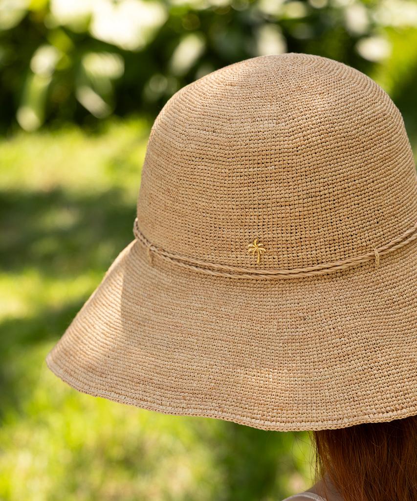 Tatiana Hazel Raffia String Ribbon Cloche Hat Ht8189 Standard (Brim Length 10Cm)
