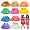 3/5Pcs Hawaiian Hula Grass Skirts Colorful Tassel Single & Double Layer 30/80CM Luau Party Dance Performance Costume Festive Dress Up Outfit