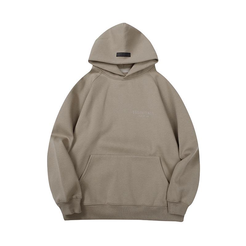 Unisex FOG Fear of God ESS Small Letter Print Loose Hoodie for Autumn/Winter