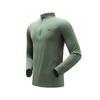 Under Armour SS25 Commute Series Outdoor Breathable Stand Collar Long Sleeve T-Shirt Men Tops Lead-Gray-Green 15117217-0110