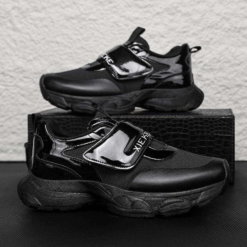 

Повседневная спортивная обувь Кроссовки нового стиля Модная универсальная мужская обувь Роскошные крутые кроссовки на толстой подошве Черно-белые кроссовки Мужские F 39 чёрный