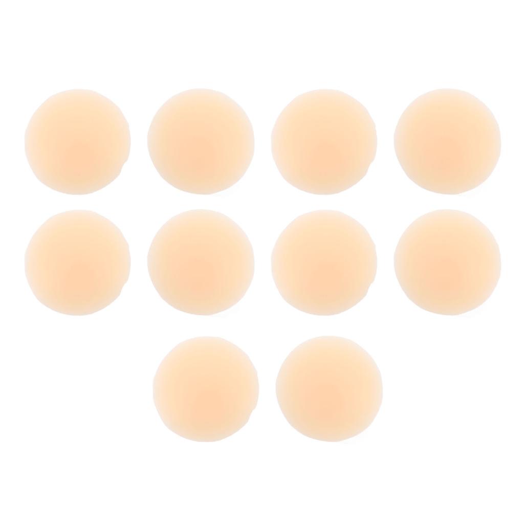 5 Paar Silikon-Brustwarzenabdeckungen für Frauen, selbstklebend, wiederverwendbar, schweißresistent, Pasties, Brustwarzenabdeckungen