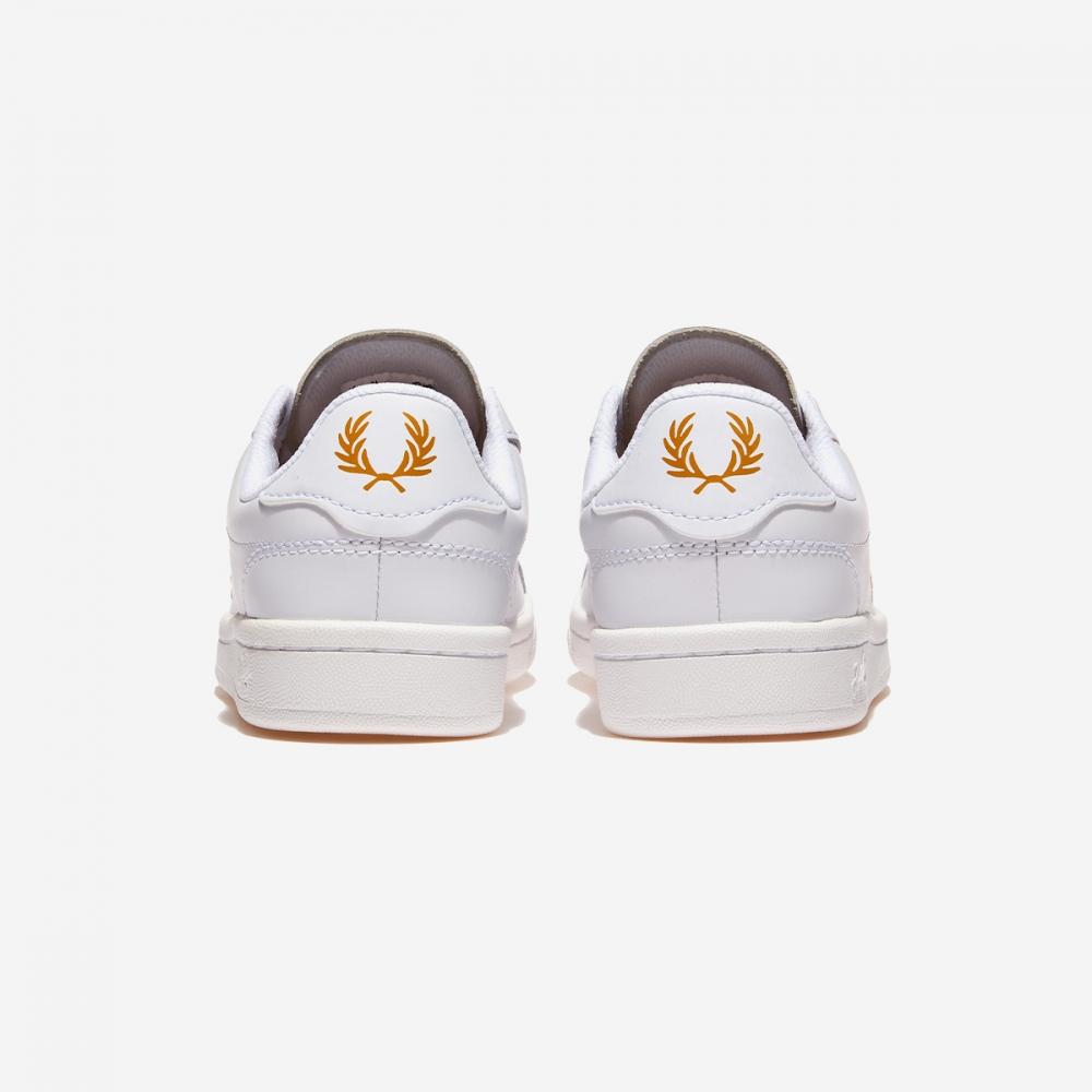 Fred Perry B721 Kůže B6312 Bílá Metalická Zlatá T31