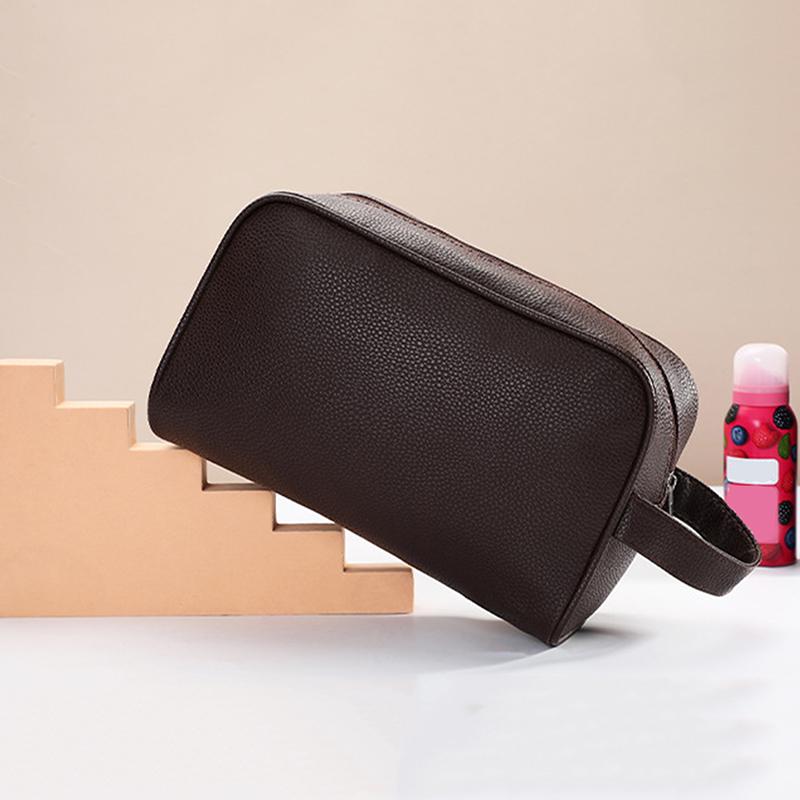 Cosmetic Bag Women Fashion Solid Color Handheld Wash Makeup Bags Ladies Portable Travel Storage Lipstick Organiser Bags