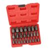 25PCS Screw Extractor Set Efficient Steel Easy Out Multi Spline Bolt Extractor Set for Power and Hand Tools