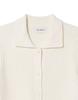 Hejiseu [His] Ivory Collared Knit Cardigan
