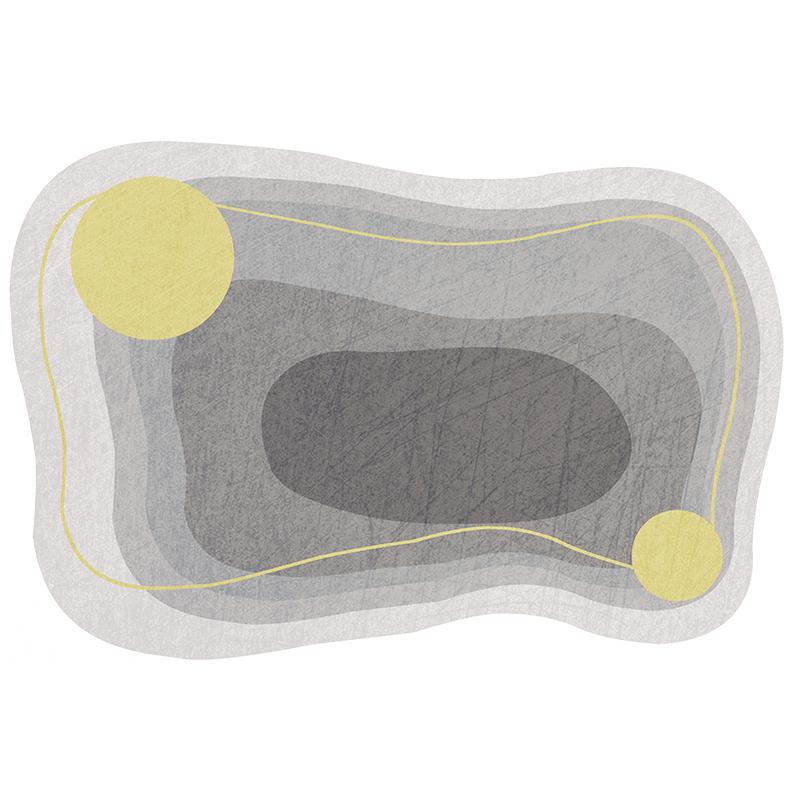 Shaped Irregular Plush Carpet Large Area Bedroom Decor Bedside Rug Nordic Style Carpets for Living Room Thick Washable Floor Mat
