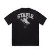 Li Ning X Staple Collaboration Series Solid Color Round Neck Casual Letter Print Short Sleeve T-Shirt Men Tops Black AHSV713-3