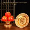 Buddhist Household Ceramic Offering Set: Incense Burner, Water Cup, Fruit Plate, Vase