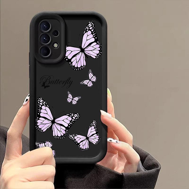 Beautiful Butterfly Case For Samsung Galaxy A55 5G Case A35 A13 A54 A53 A52 A34 A33 A32 A21S A14 A23 A24 A12 A51 A71 Phone Cover