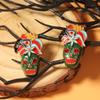 Personality Vintage Earring Rhinestone Enamel Skeleton Stud Earrings  Women