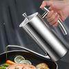 Bottle Sauce Container, Oil Pot Heat Resistant Stainless Steel Dispenser Bottle, Storage